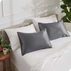 Bare Home Satin Pillowcase Set Envelope Closure