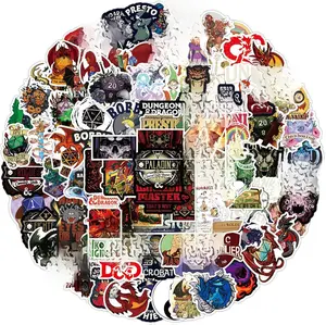 [New deal] - Dungeons and Dragons Stickers- 100Pcs Vinyl Waterproof Stickers for Teens, Gifts for Laptops, Car, Wall, Phone