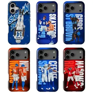 Dart x Skattebo, St. Brown x Gibbs, Pickens x Ceedee, Rice x Mahomes, Bo Nix x Sutton Phone Cases — Compatible with iPhone 11–17 Pro Max/Plus Series and Samsung Galaxy S23– Series tiktokshopspringglowup