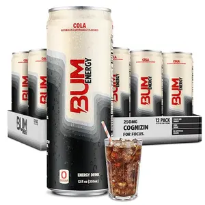 BUM Energy Energy Drink - Cola (12 Drinks, 12 Fl. Oz. Each)