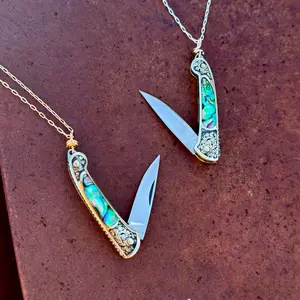 Lennox Necklace-Abalone Inlay