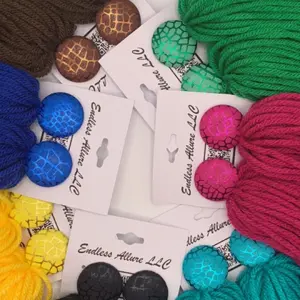 Crackle Button Tassel Collection