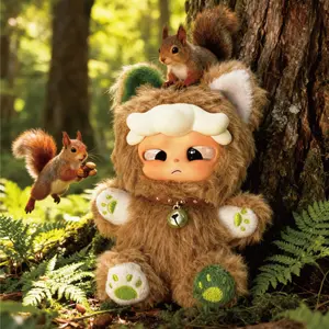 (Buy 3 get 1 free) Whirl Kid Chuuni Team Plush Blind Box, Cute Animal Boy Toy Keychain, Adorable Bag Charm for Gifts