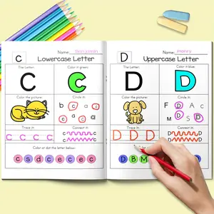 A‑Z Alphabet Tracing Workbook for Kids | Cute Pages + Hands‑On Practice | Builds Focus & Confidence | Screen‑Free Learning Activity | Preschool/K