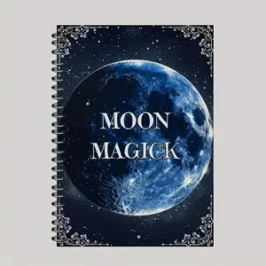 Witch's Moon Journal - Lunar Spell Book for Manifestation & Magic | Moon Phase Tracker with Ritual Templates, Goddess Lore & Grimoire Pages | Celestial Design