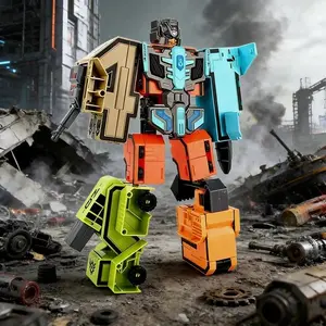 Large Digital Robot Transformer Toy Set Educational Children's Plaything Case Home Building Blocks Action Figure Collectible