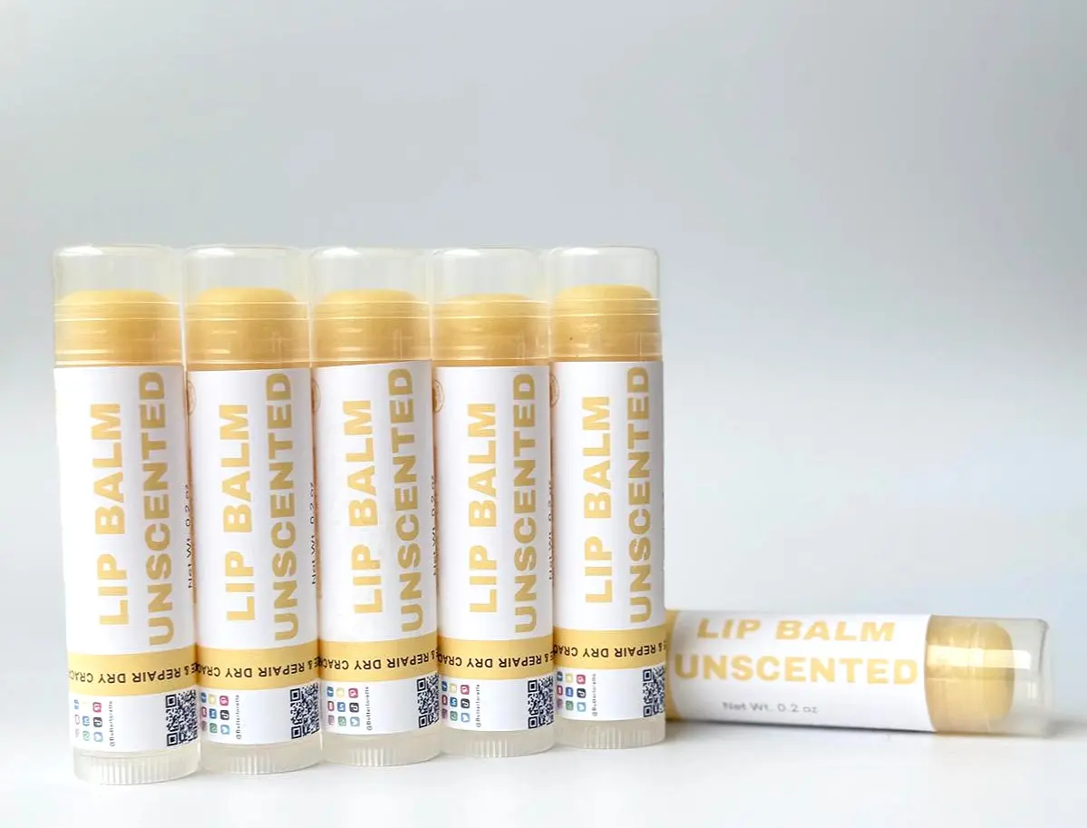 Nourishing Vegan Lip Balm - Hydrating Formula with Castor Oil, Mango Butter, Kokum  Butter & Jojoba Oil for Sensitive, Chapped, and Soft Lips