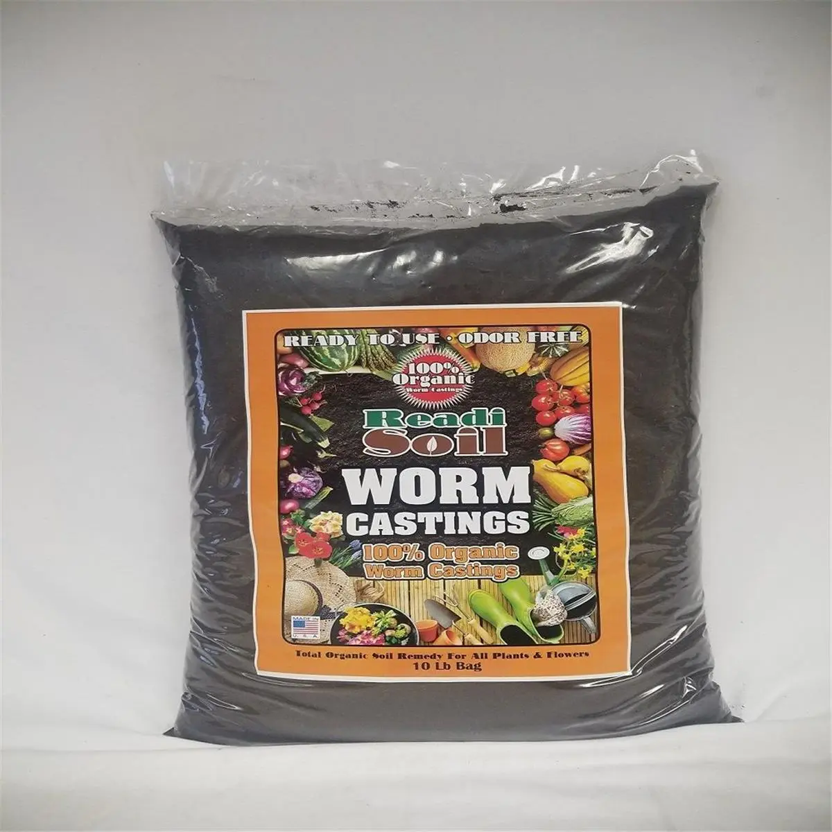 Readi Soil RSWC10 100 Percentage Organic 0.5 cu. ft. Worm Castings