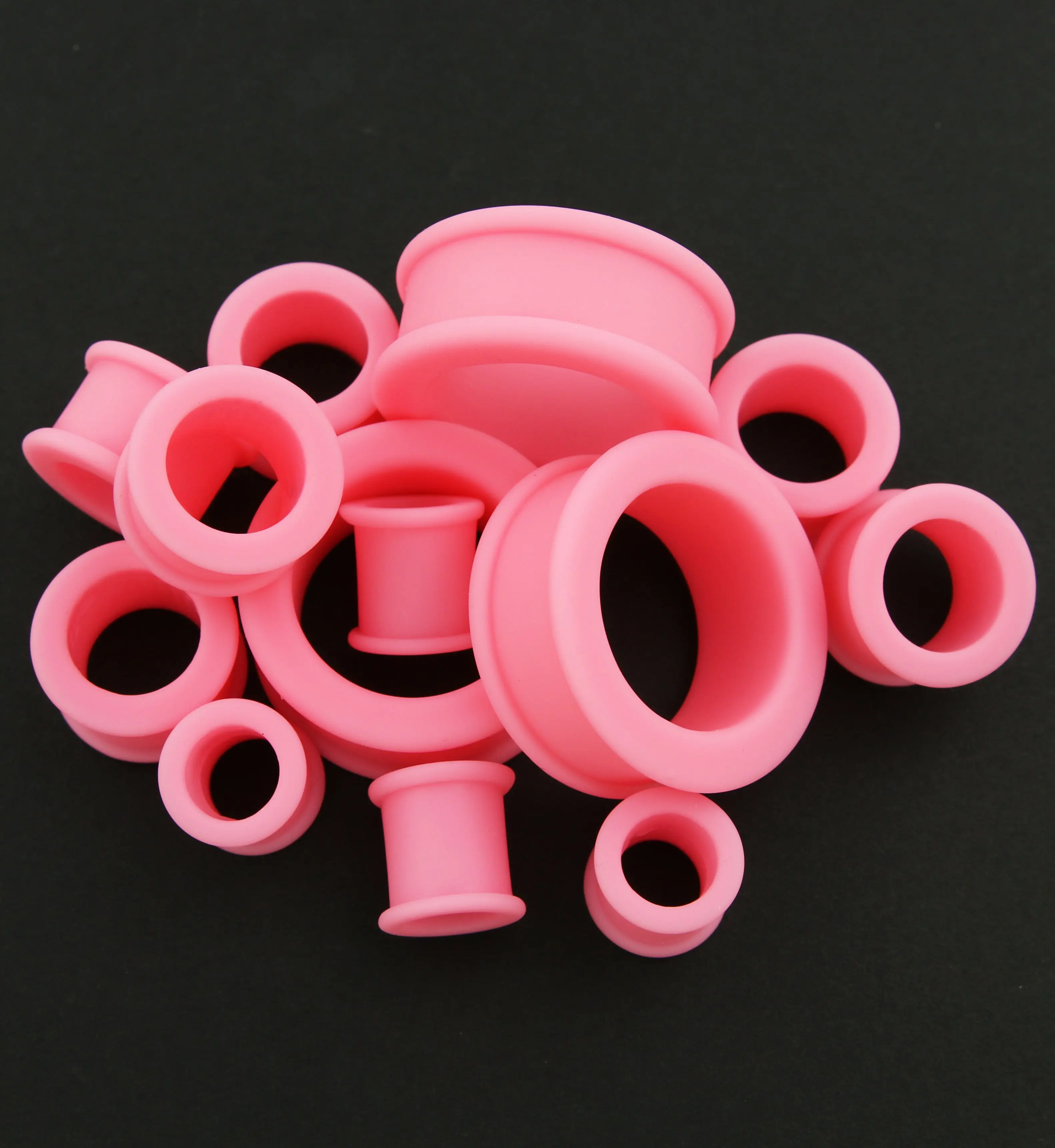 Bubblegum Pink Silicone Tunnels Bubblegum Pink Silicone Tunnels