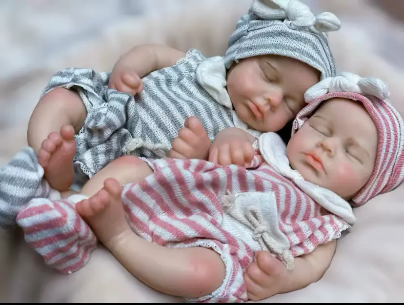 Realistic Full Body Silicone 13" Preemie Reborn Doll with Birth Certificate, Baby Bottle, Clothing, and Diaper
