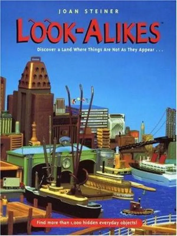 Used Hardcover Book - Look-Alikes by Joan Steiner, English Language, Puzzles with Acorns to Zippers, Stunning 3-Dimensional Scenes to Amaze and Captivate Puzzlers