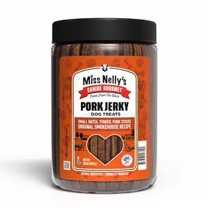 Miss Nelly’s Pork Sticks Jerky Dog Treats – 32 oz Tub