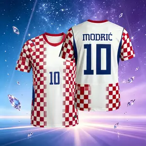 2026 Home 10# Luka Modrić Short Sleeve Soccer Jerseys Fans Version Breathable