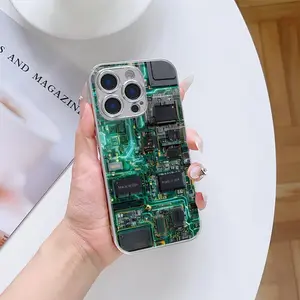 Circuit Board Pattern Phone Case, Anti-drop Cellphone Protective Case, Shockproof Mobile Phone Cover 294