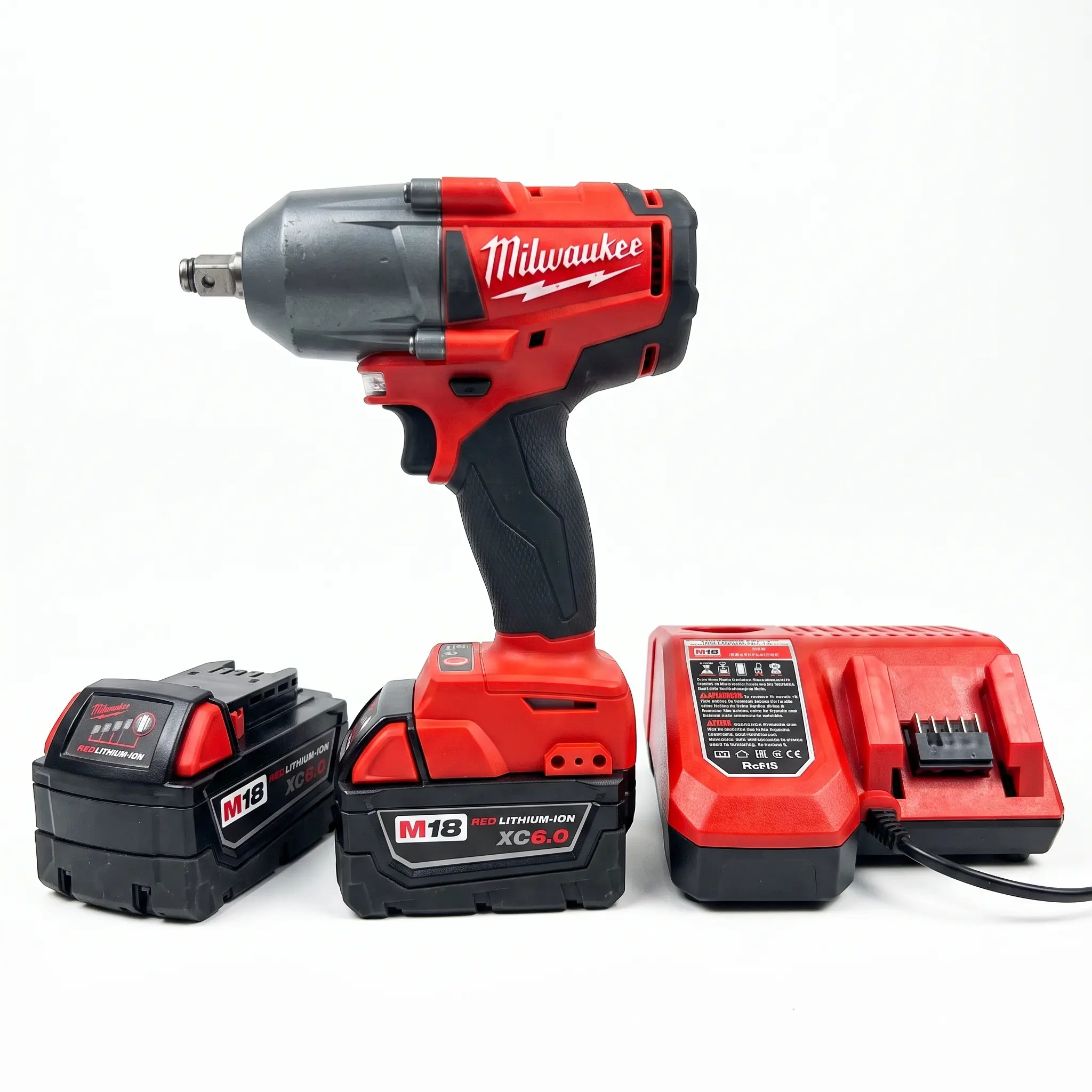 Milwaukee M18 900Nm High-Torque Impact Wrench with 1/2 Inch Friction Ring for Heavy Truck Repair and Industrial Maintenance, Cordless Wrench Featuring 4-Mode Drive Control and Auto-Shutoff for Overtorque Prevention