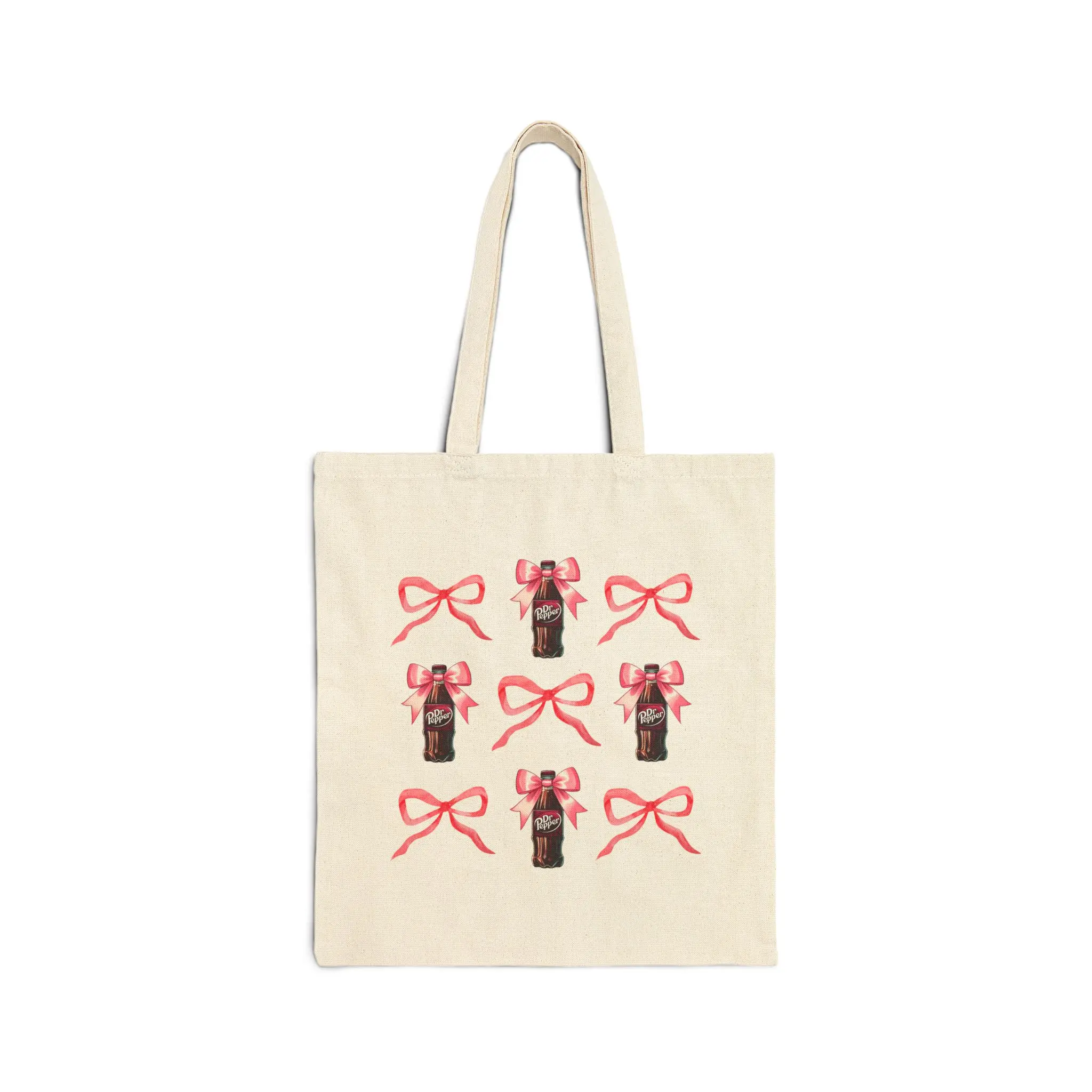 Dr. Pepper Bow Pattern Tote