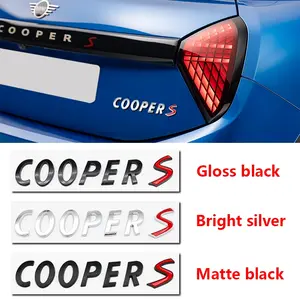 3D S Letter Front Grille Emblem Sticker for Mini Cooper S R56 R53 R60 F56, Car Exterior Accessories, Enhance Recognition and Sportiness