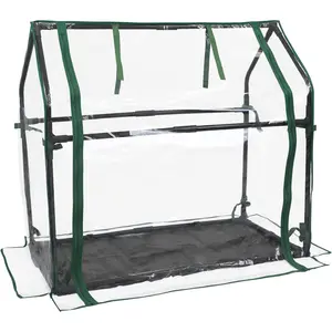 Mini Greenhouse with  Base, Indoor/Outdoor Tabletop Greenhouse for Seed Starting,  Protection, Gardening & Winter Shelter, 36.2"(L) x18.9(W) x33.3(H)