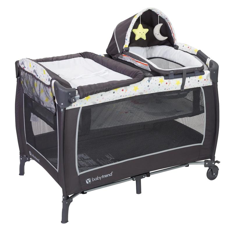 Baby Trend® Lil' Snooze™ Deluxe II Portable Nursery Center® Playard w ...