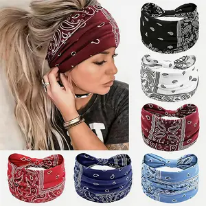 6PCS Women's Headbands Anti Slip Breathable Elastic Hair Accessories Multiple Colors for Running Yoga Makeup