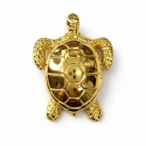 Maite Jewelry Tortuga Isla Dorada Pendant - Gold Plated Turtle Symbol of Calm Protection and Good Fortune