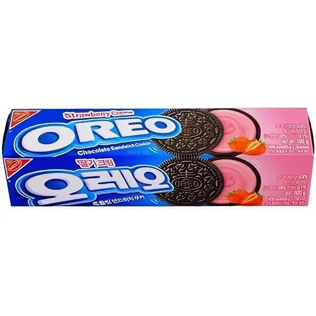 Oreo Strawberry Twist Sandwich Cookies - Box or Carton - From Korea - Perfect for Snacking