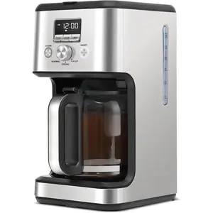 14-Cup Programmable Coffee Maker, Drip Coffee Machine with Normal &  Brew for  and Office, Glass Carafe, 2-Hour Keep Warm, Pause & Serve, Auto Shut Off,