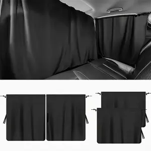 4pcs Car Privacy Curtain Set, Ideal for Sedan & Suv, Includes Back Seat & Side Window Divider with Storage Bag, Enhance Privacy Comfortably, Car Window Shades