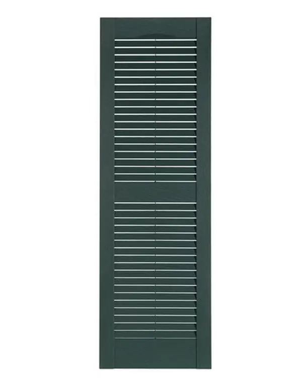 212 MAIN Premier 1-Piece Window Louvers Exterior Decorative Shutter Blinds, Heritage Green, 15x59 in., Classic Curtain & Blind Accessory for Outdoor Use