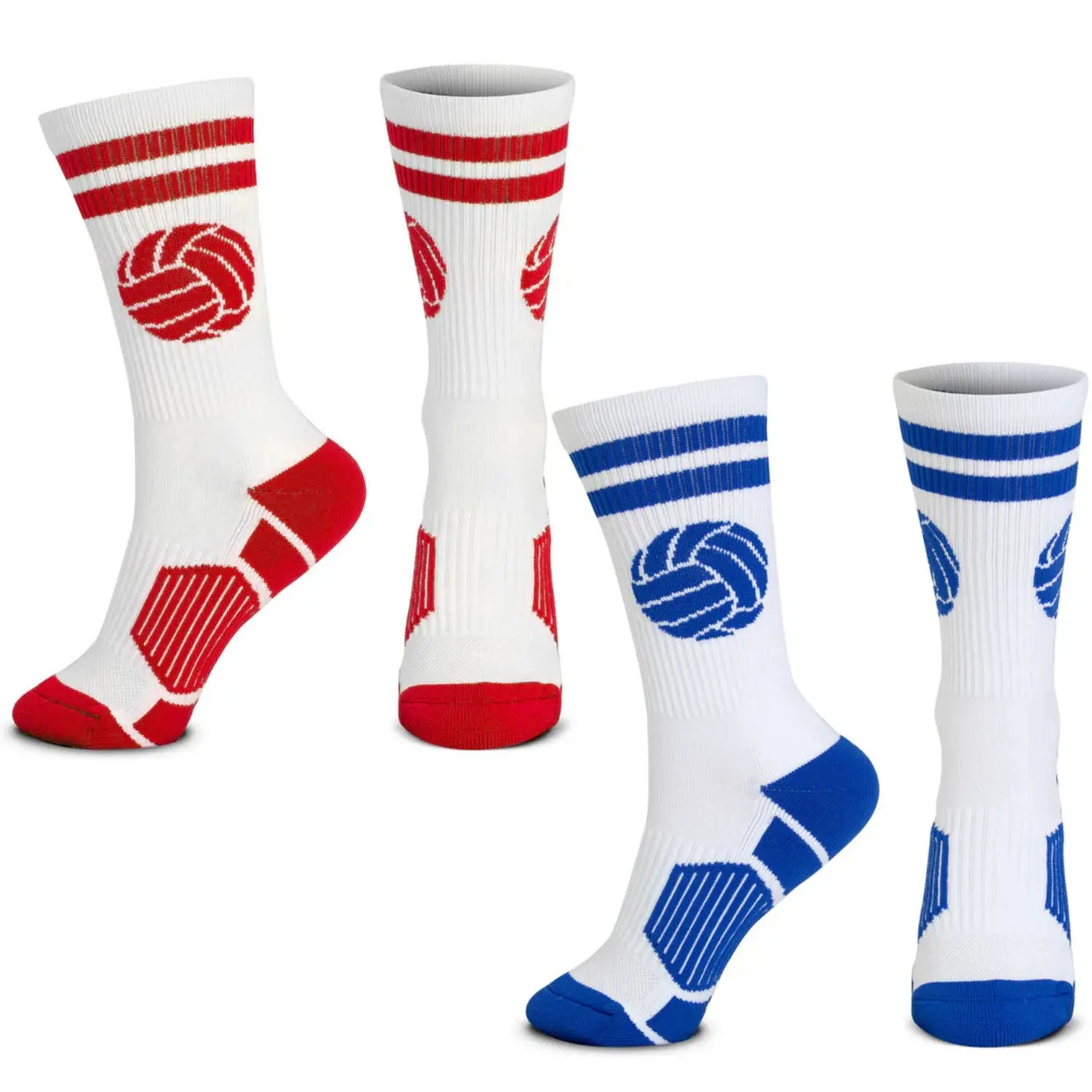 Woven Mid-Calf Volleyball Sock Set - Volleyball Gear, Athletic Socks for Rotation Use, Sports Socks
