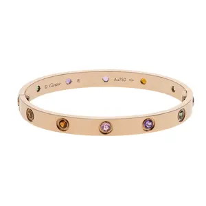 Pre-owned Cartier Love Bangle Bracelet Size 16