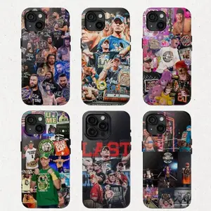 John Cena WWE SummerSlam Phone Case Wrestling Fan Gift Compatible with iPhone 11-17 Pro Max/Plus and Samsung Galaxy S23-25