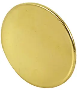 161903 Bi-Fold Door Knob, Brass Plated - 2 Pack