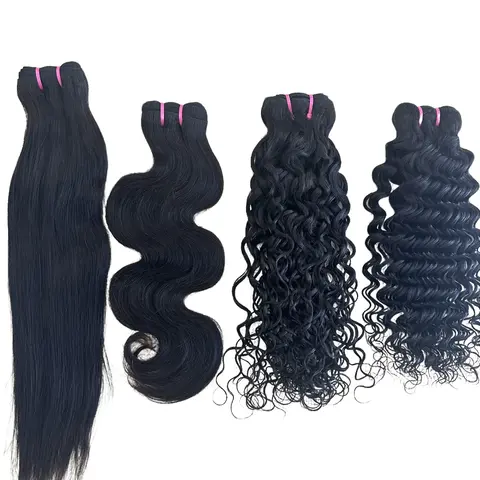 10A Bundles Vietnam Virgin Human Hair natural black