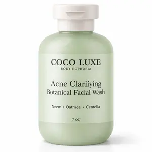 Acne Clarifying Botanical Facial Wash with Neem, Soap nut , Oatmeal & Centella 7 oz Cleansing