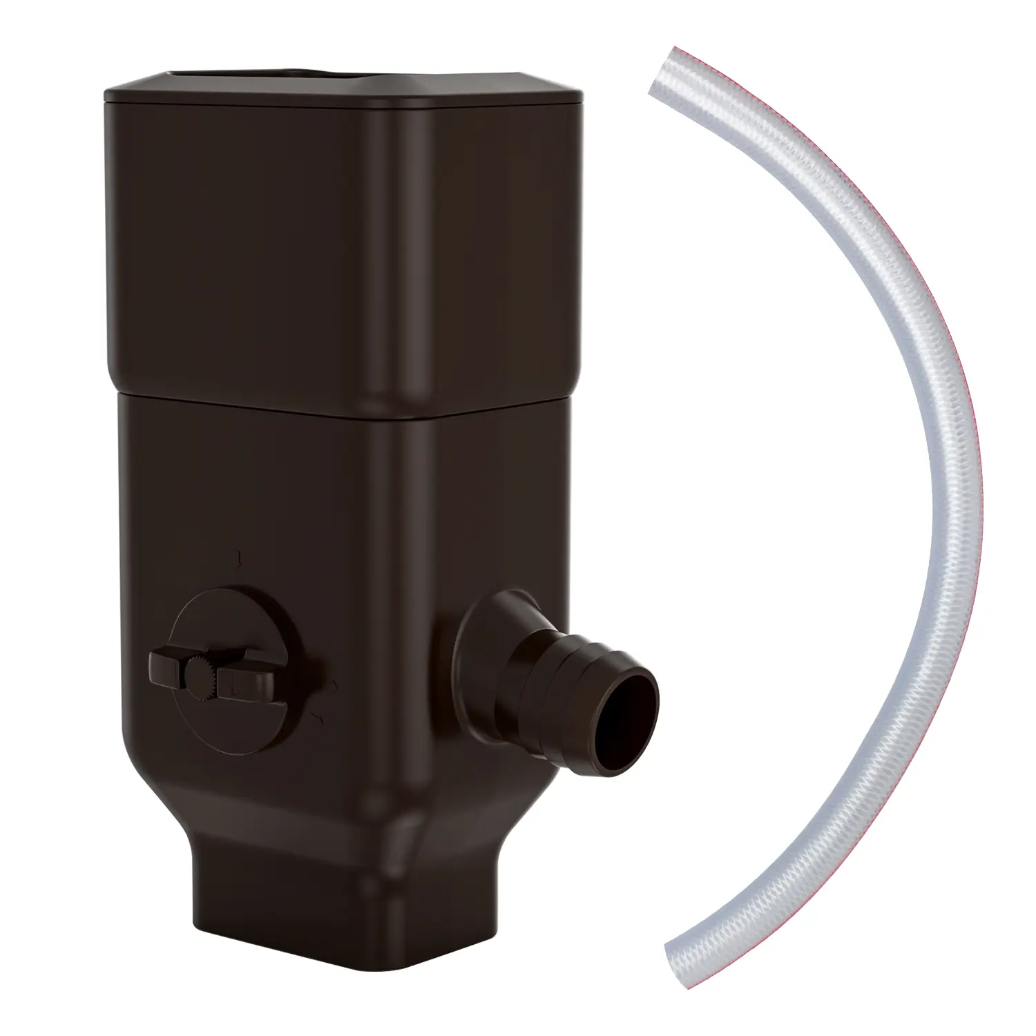 Downspout Diverter for Rain Barrel, Rainwater Collection System Fits for 3"x4" Oversize Downspout and 2"x3" Downspout, with Adjustable Valve, Diverts Water into Rain Barrel, 4ft. Hose