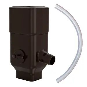 Downspout Diverter for Rain Barrel, Rainwater Collection System Fits for 3"x4" Oversize Downspout and 2"x3" Downspout, with Adjustable Valve, Diverts Water into Rain Barrel, 4ft. Hose