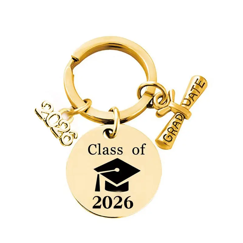 Graduation Gifts for Him Her Class of 2026 Graduation Keychain Grad Gifts Women Men Daughter Son High School College, Cool Keychains, Unisex
