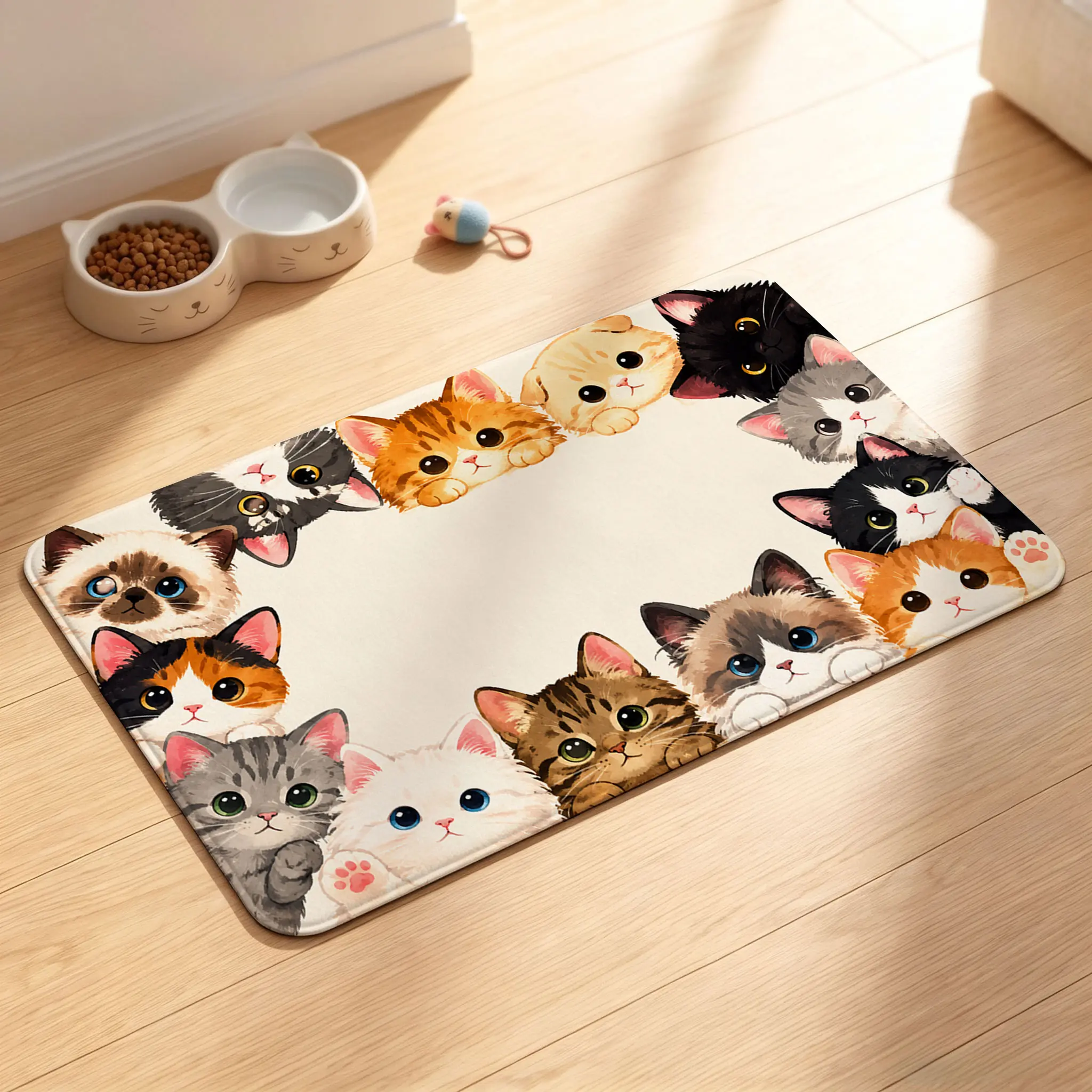 Soft PVC Pet Pad - Stain-Resistant, Anti-Slip, Washable Household Textile Mat for Crate, Floor Use by Dogs, Cats