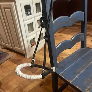 Loping hackamore with get down rope