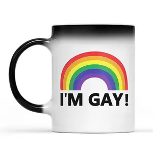 Rainbow Pattern Coffee Mug, 1 Count Fun Spoof Mug, Funny Dad Mug, Unique Funny Gift for Men, Boyfriends, Best Friends, Ideal for Birthday, Drinkware