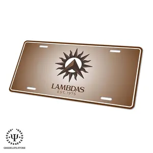 Lambda Theta Phi Decorative License Plate