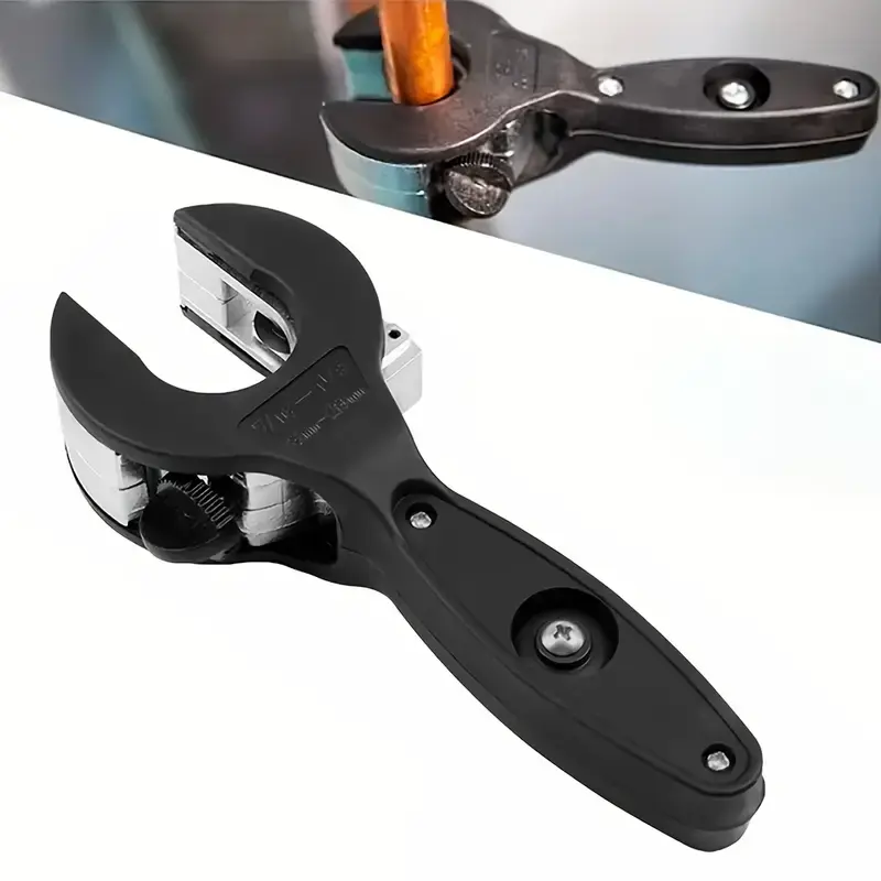 New replaceable blade PVC pipe ratchet cutter, large bearing type PPR water pipe cutter ratchet cutter, ratchet pipe cutter 8-29mm air conditioning copper pipe aluminum pipe thin-walled pipe bearing type cutter, quick pipe cutter professional plumbing sum
