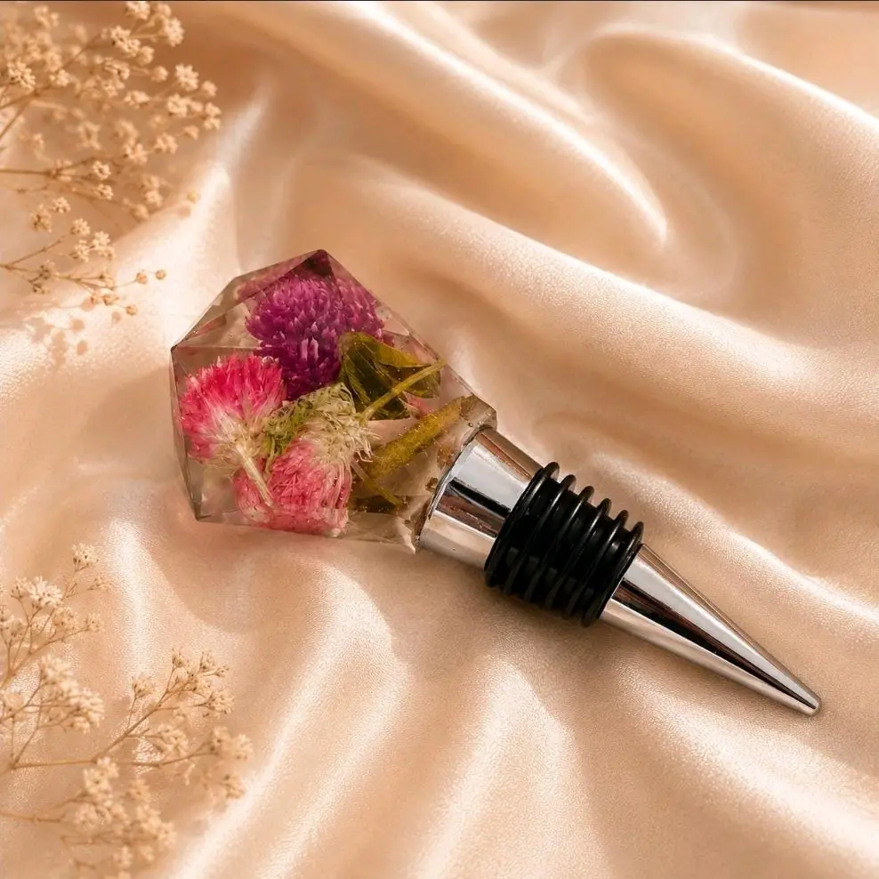 Floral Wine Stopper, Kitchen Food Storage Accessory, Bottle Stopper