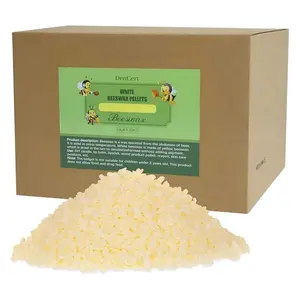 3lb/5lb/10lb White Beeswax Granules - Natural Beeswax - Candle Making Wax - Great for DIY Projects Home Care Products Cosmetic Soap Making Supplies, Beeswax Supplies for Candle Making, Body, Skin Care DIY, and Lip Balm