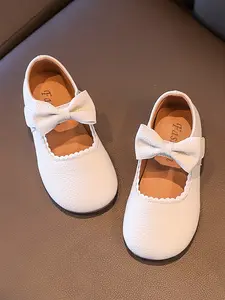 Cute Bow Decorated Fashion Flat Shoes, Bowknot Design Flats, Casual Comfortable Breathable Shoes for Daily Wear, Soft Comfortable Shoes for Girls, Soft Footwear
