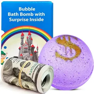 Handcrafted Bath Bomb with Rich Lavender Aroma Made in USA for Relaxation & Indulgence 100% Natural Safe Gentle Skin Care