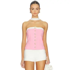 Lovers and Friends Audrey Top in Baby Pink