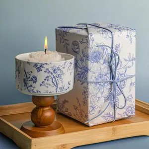 Chinoiserie Ceramic Camellia Candle🕯️ Luxury Floral Home Fragrance Gift Set for Women
