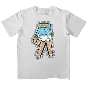 Youth & Adult Drippy Glove Ice Cream Drip T-Shirt, Funny Dessert Lover Shirt, Sweet Treat Streetwear Shirt, Trendy Candy Aesthetic Outfit, Gift for Boys Girls, Summer Apparel, Trending Tee